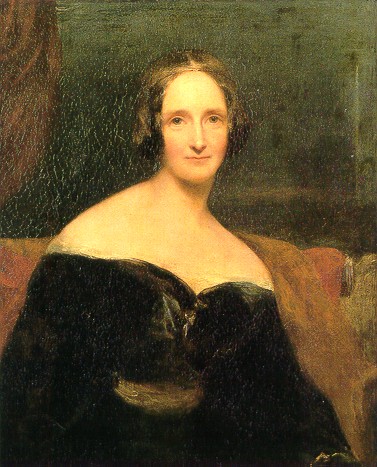 Painted portrait of Mary Shelley