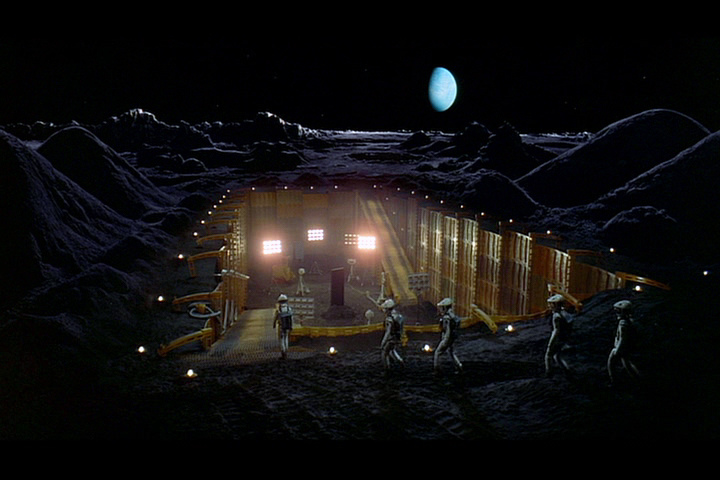 The monolith discovered on the moon in 2001: A Space Odyssey