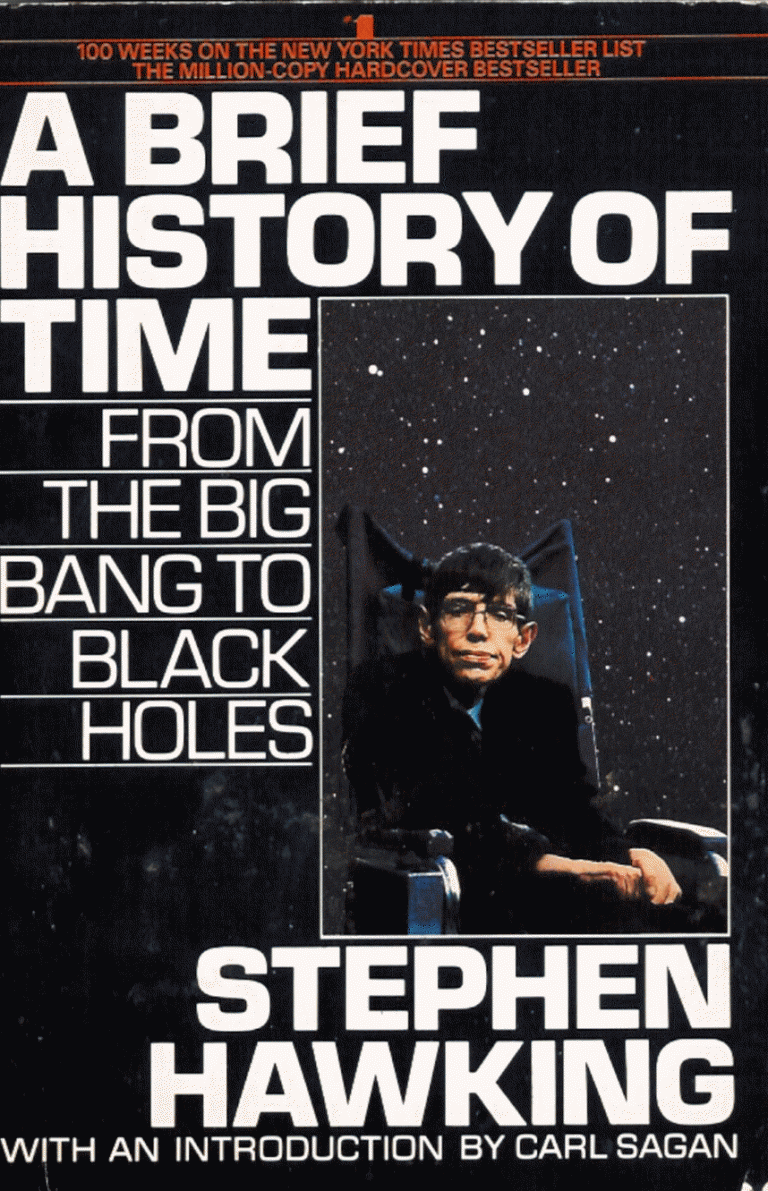 Book cover of A Brief History of Time by Stephen Hawking