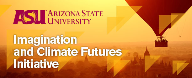 Logo for ASU's Imagination and Climate Futures Initiative