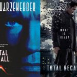 Movie posters for the 1990 and 2012 versions of the film Total Recall.