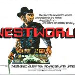 Poster for the film Westworld, depicting a robotic Western gunslinger.