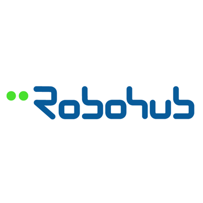 Blue logo for Robohub